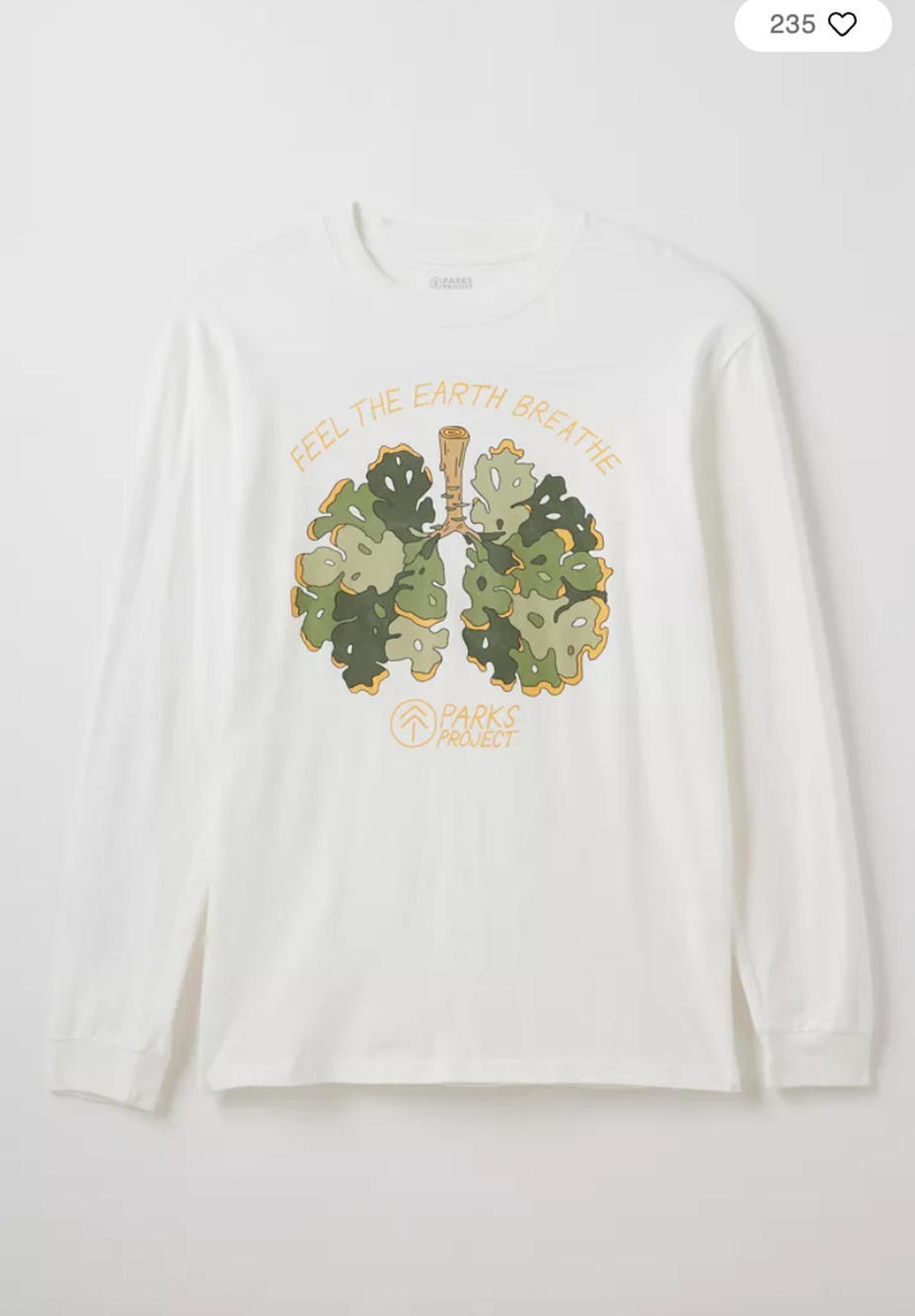 Parks Project Olympic Lichen Break It Buy It Long Sleeve Graphic Tee Shirt Small